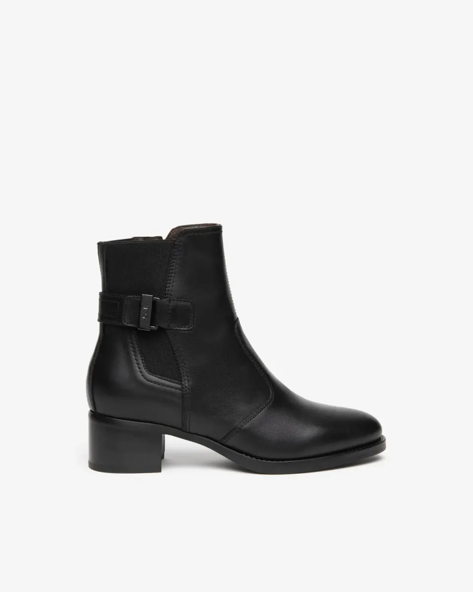 NeroGiardini ghete dama piele toc bloc 4 cm
