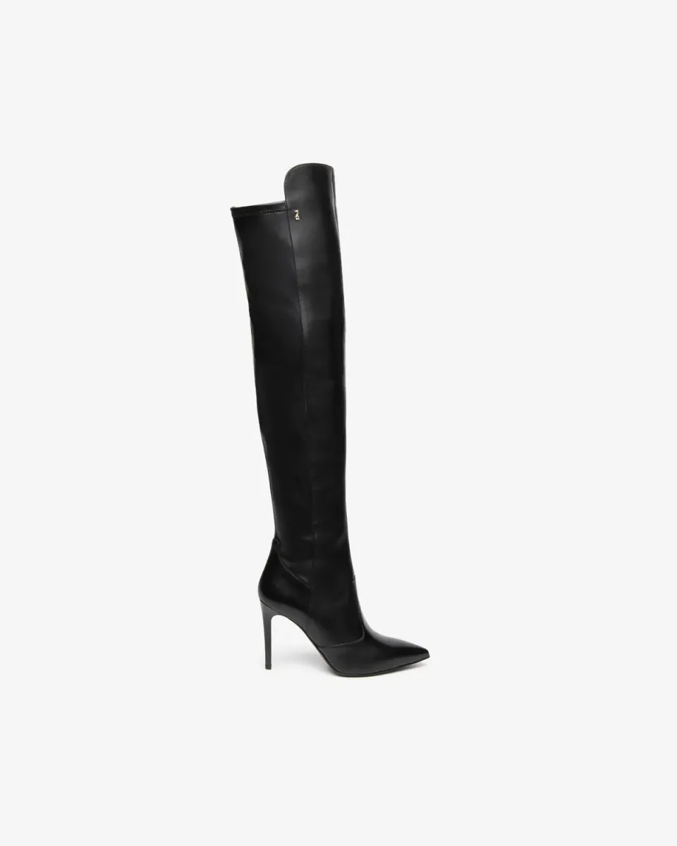 NeroGiardini Cizme Dama Piele Toc Stiletto 95 mm
