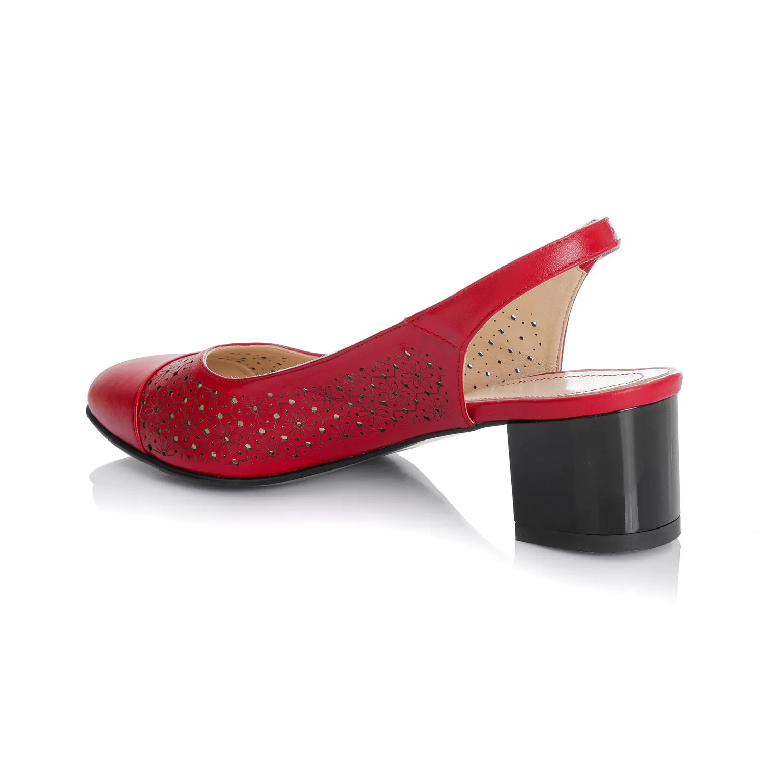 Catinca Shoes Rosu Box DT16 RB sandale piele rosii