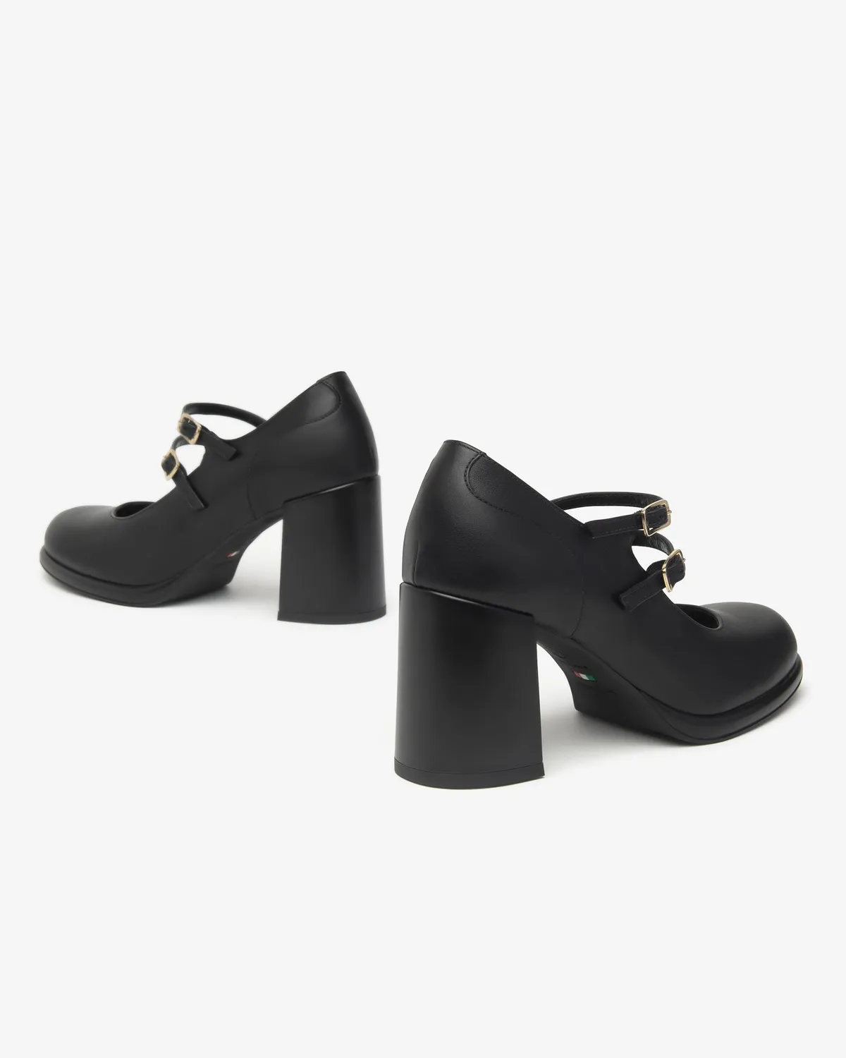 NeroGiardini pantofi Mary Jane piele toc bloc 80 mm
