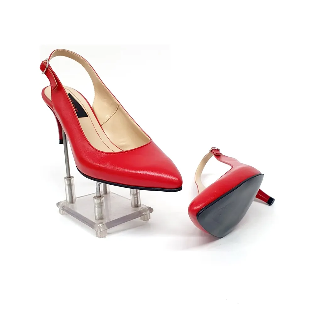Catinca Shoes D24 RB sandale damă piele roșie box