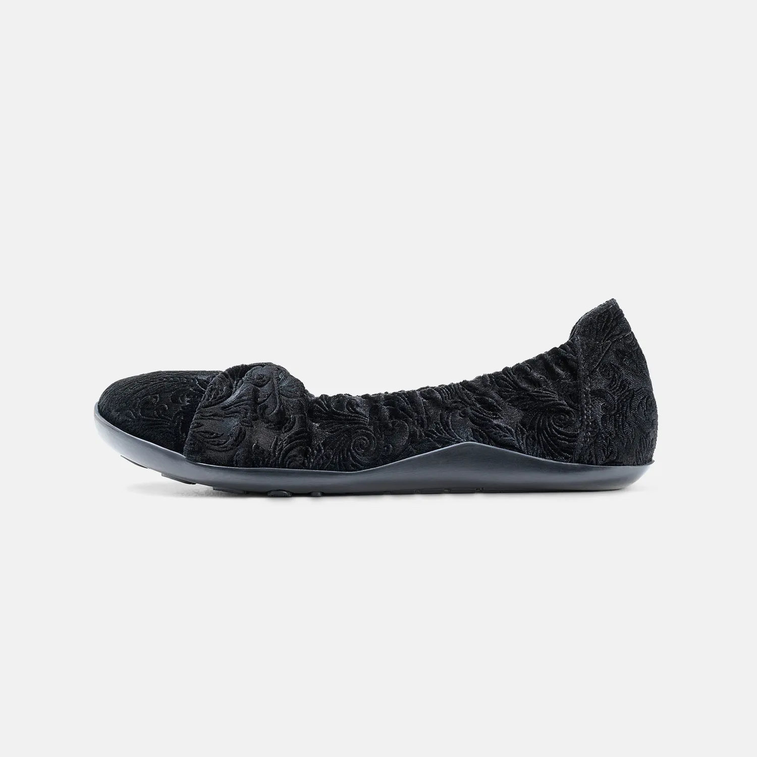 BÄR Elly Textil balerini negri barefoot vegani