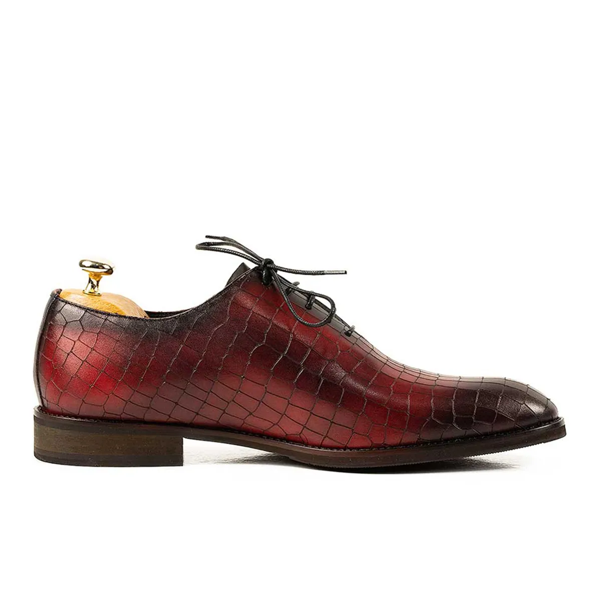 Lucas Shoes Elegant 712 Roso pantofi piele naturală
