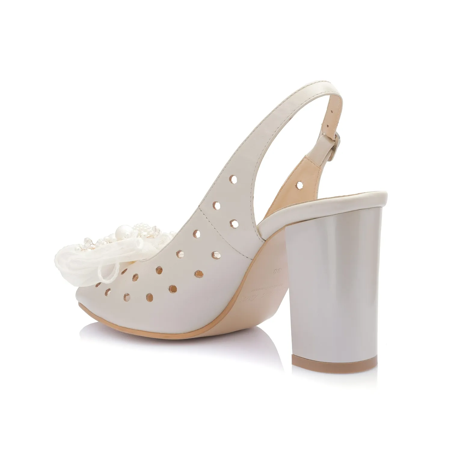 Catinca Shoes F24MI sandale dama piele bej sidef