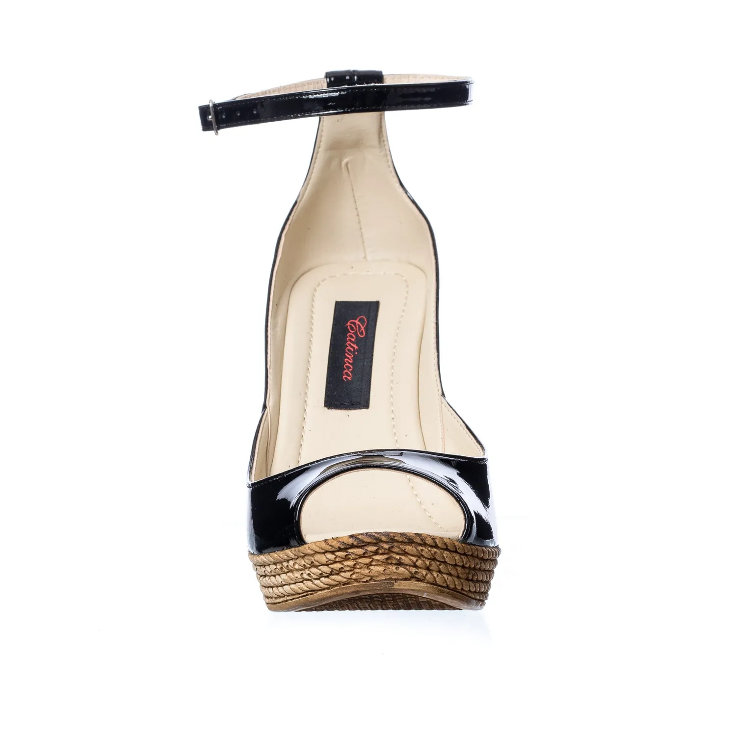 Catinca Shoes G20 NL sandale dama negre lac piele naturala