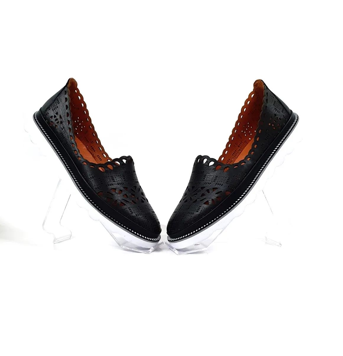 Catinca Shoes 970 N pantofi perforati piele negru