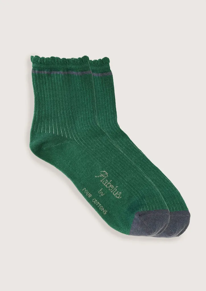 Flagelus Peter Pan sosete verzi bumbac 36-42