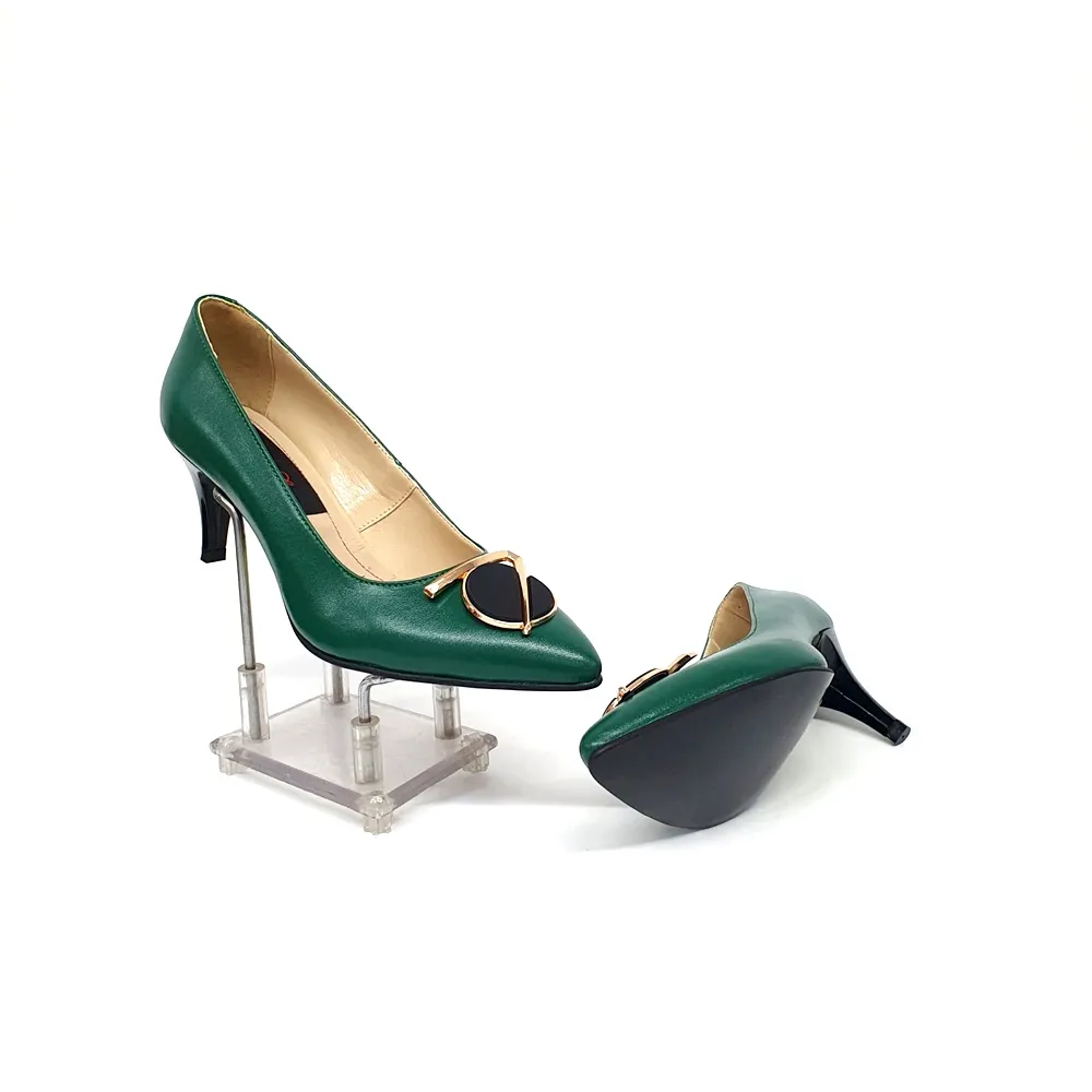 Catinca Shoes A24 VB pantofi dama piele naturala verde