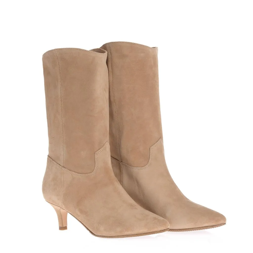 Ana Urbana Athens botine piele bej slip-on