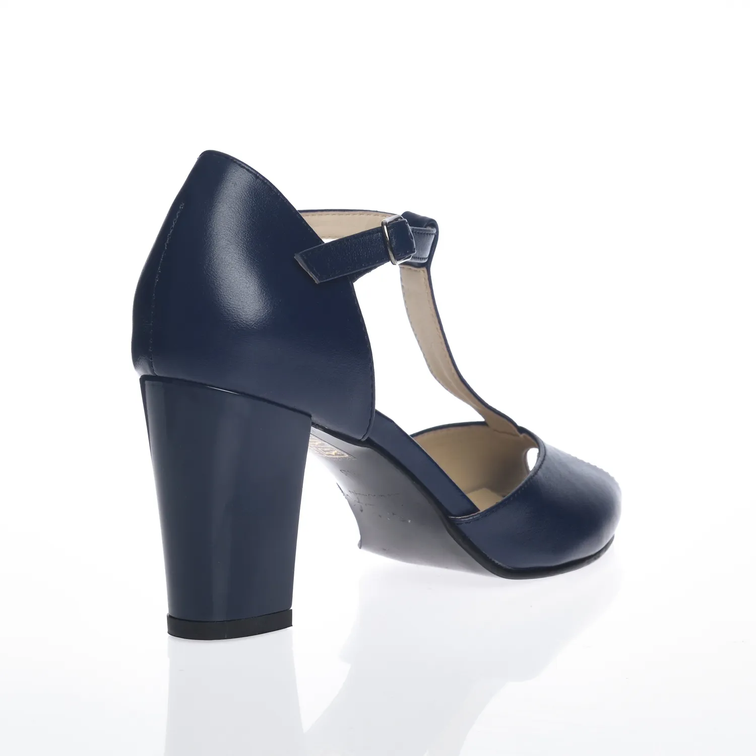 Catinca Shoes D8 BB sandale dama bleumarin box piele