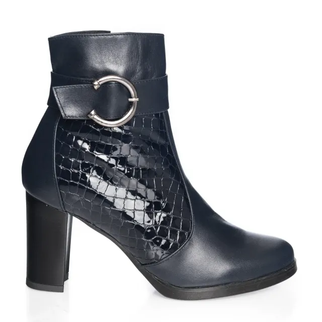 Catinca Shoes GX25 BBC ghete dama albastru croco piele
