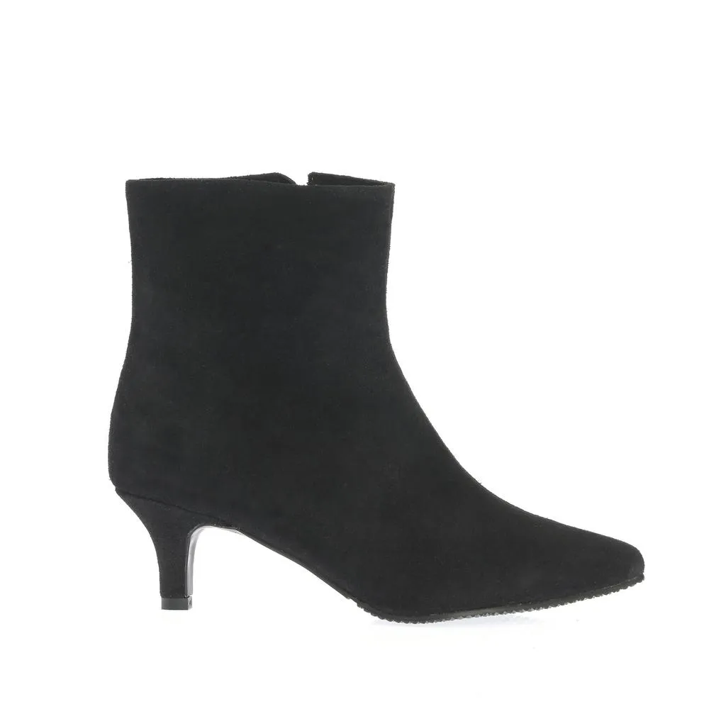 Ana Urbana Selena botine piele intoarsa negre