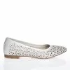 Catinca Shoes BL 4 A balerini dama piele naturala albi