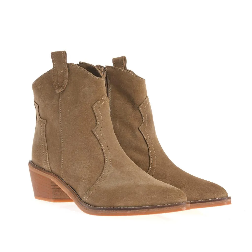 Ana Urbana Shoes Georgiana ciocate maro piele intoarsa