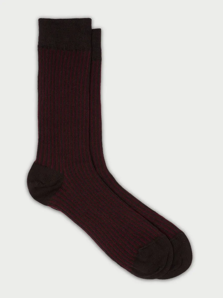Flagelus Hasburg Heir Mosto sosete bordo cu dungi