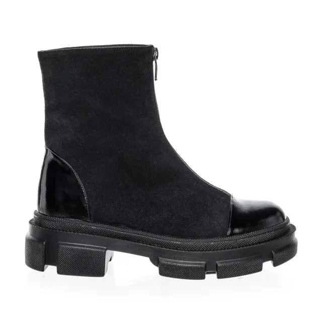 Catinca Shoes BC25 NANL bocanci dama piele negru mixt