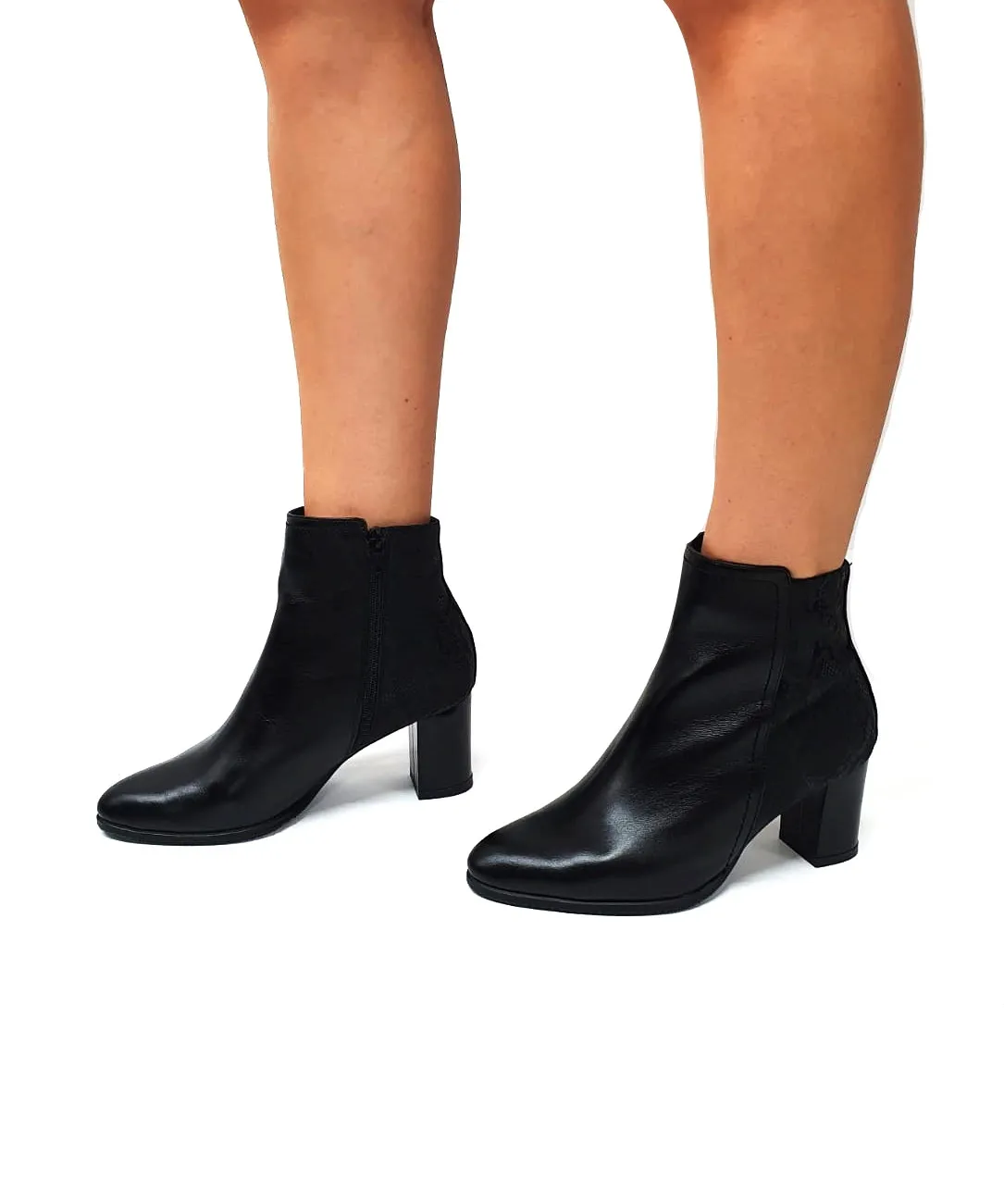 Catinca Shoes GX31 NBSN ghete dama piele negru sarpe