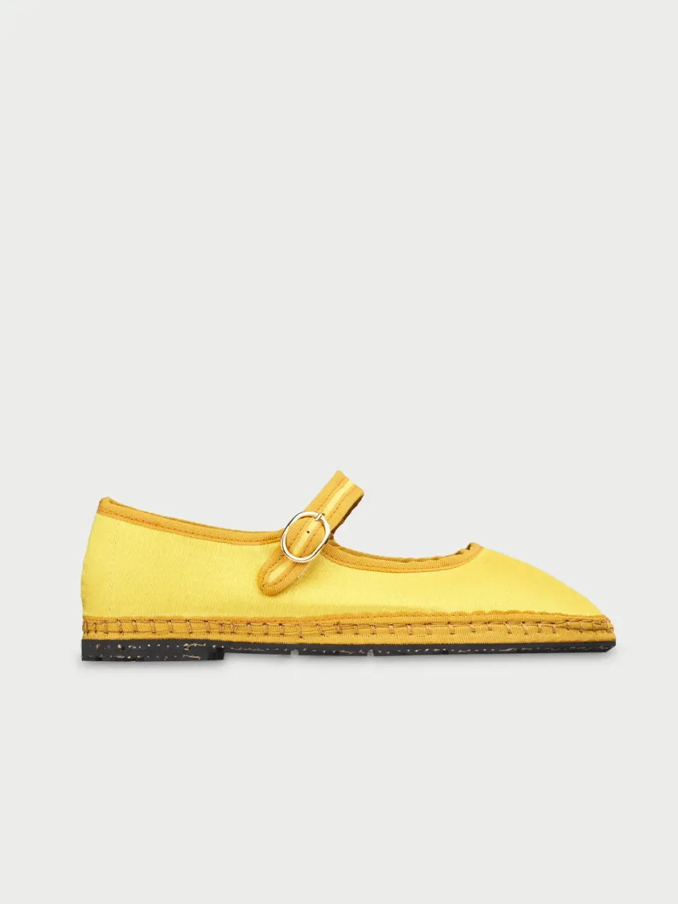 Flagelus Esther pantofi Mary Jane galben matase