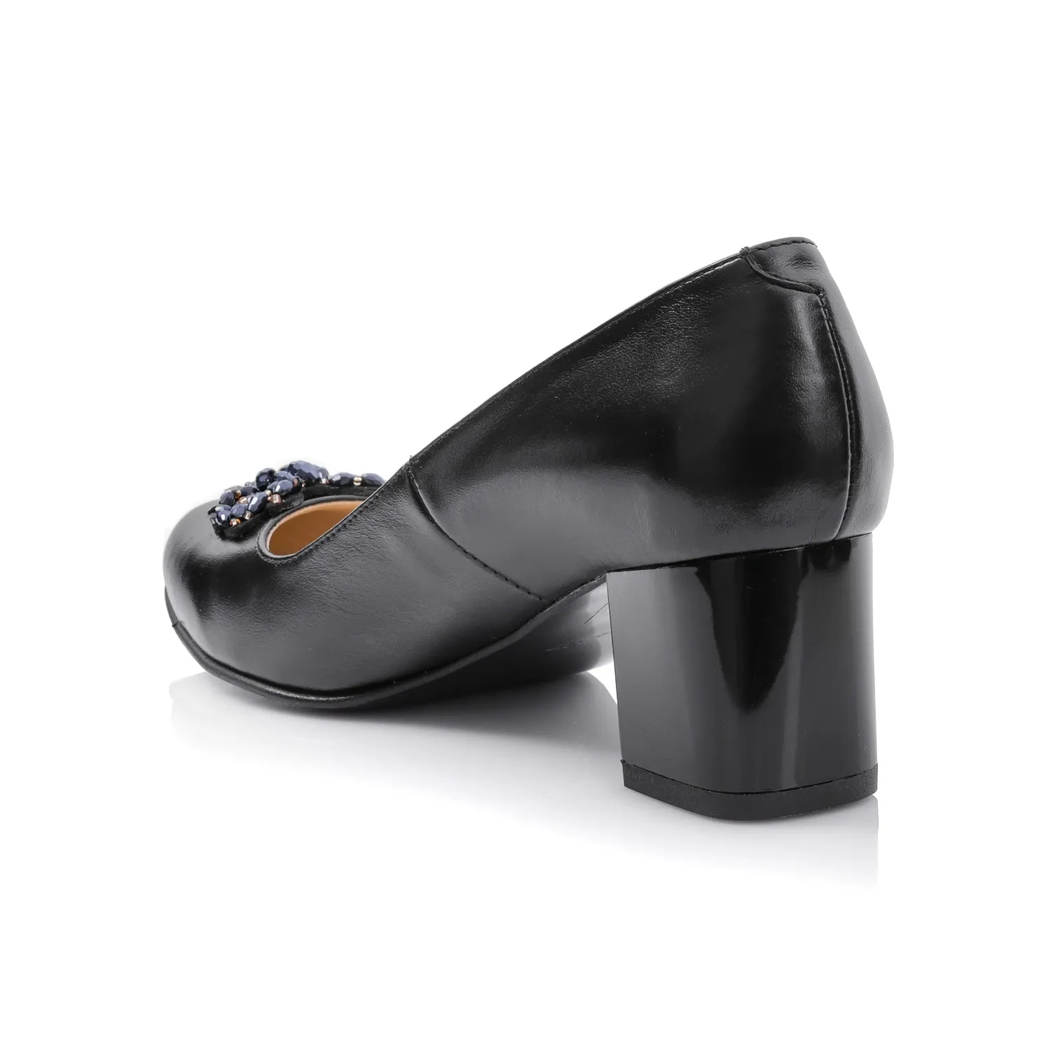 Catinca Shoes A62 NE pantofi dama negru box piele naturala