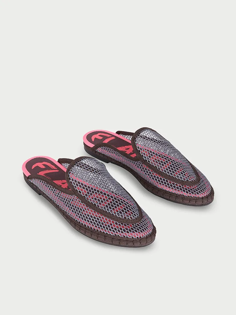 Flagelus Bruna Mesh Grey pantofi plasa gri