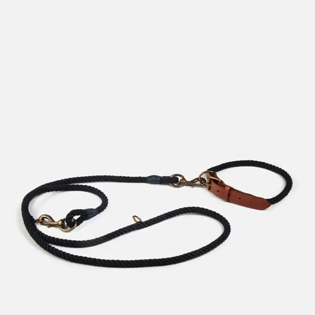 Cecilia Bringheli Virgola Dark Blue zgarda caine piele