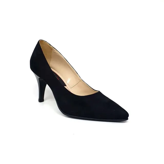 Catinca Shoes A17 NA pantofi dama piele antilopa negru
