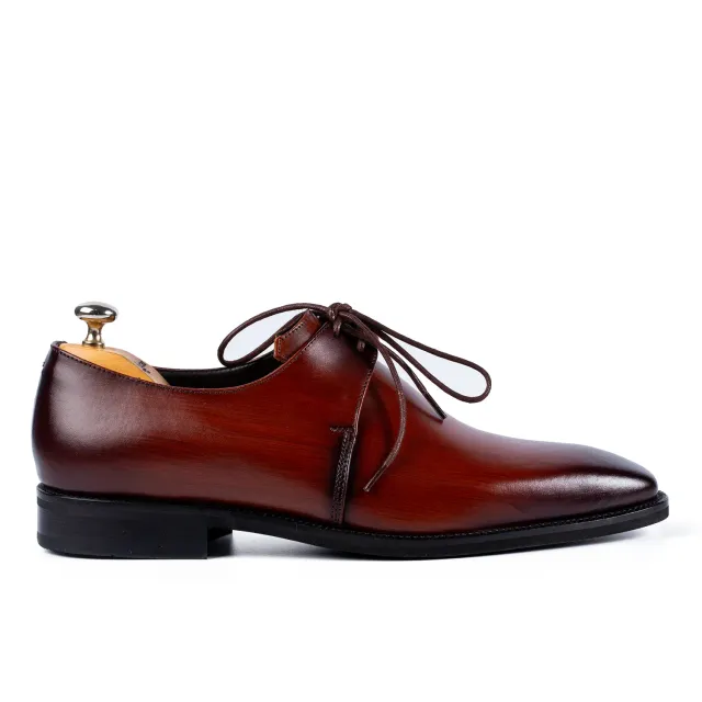 Lucas Shoes Arca pantofi derby coniac