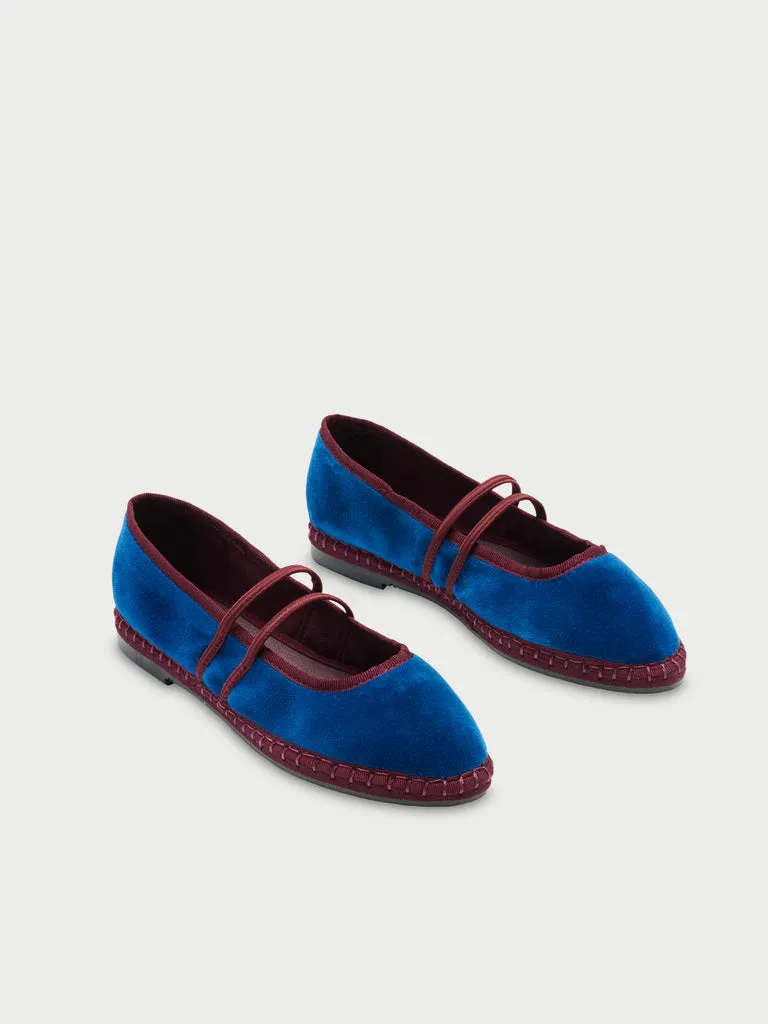 Flagelus Laurance Blue papuci albastru velvet