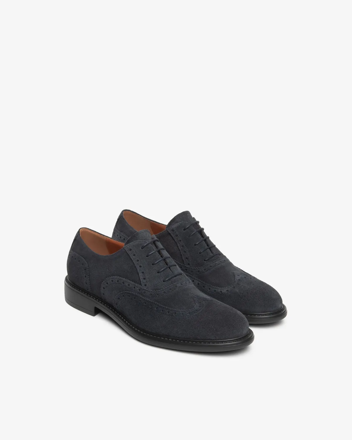 NeroGiardini pantofi oxford piele intoarsa brogue