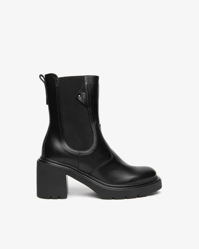 NeroGiardini ghete chelsea dama piele toc 85 mm
