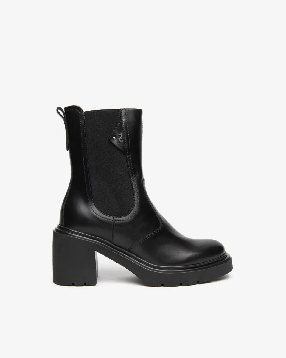 NeroGiardini ghete chelsea dama piele toc 85 mm