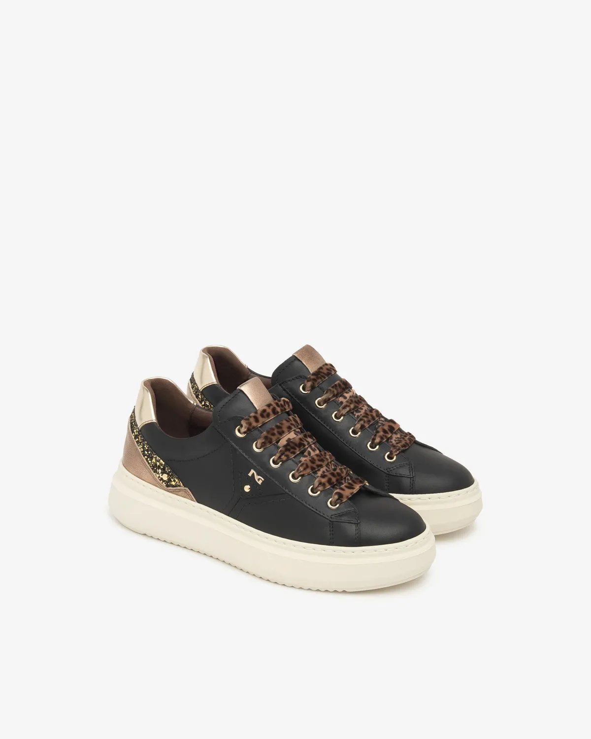 NeroGiardini sneakers damă piele și material tehnic iarnă