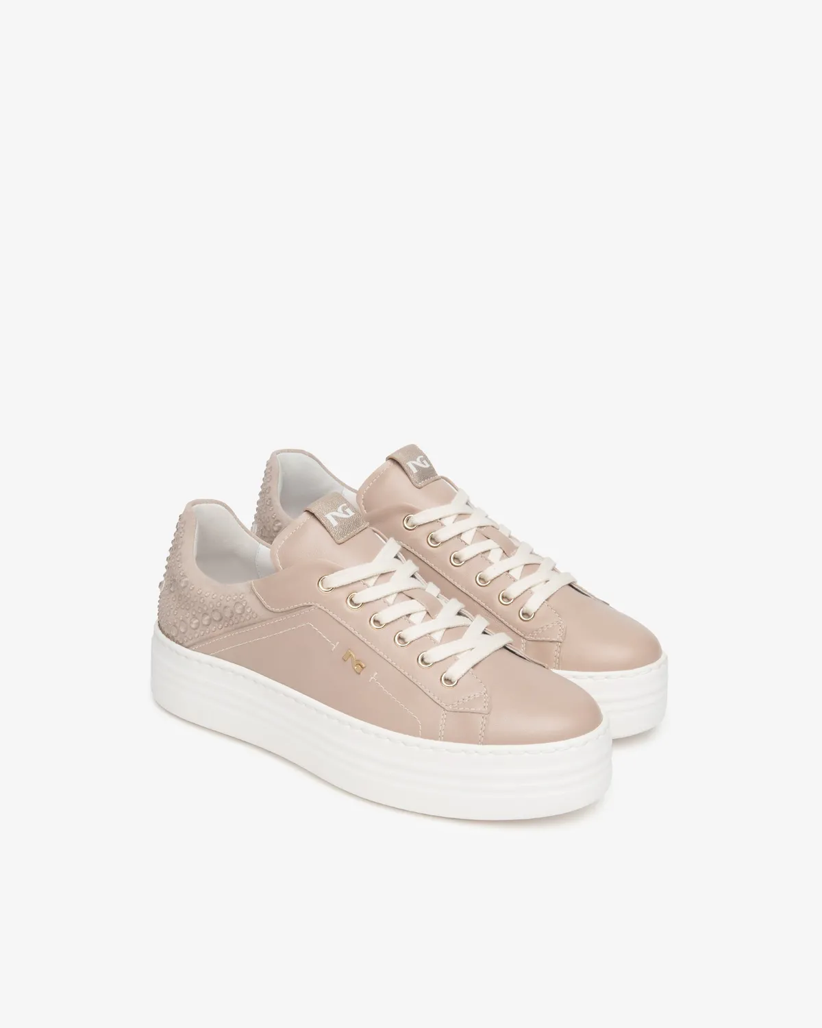 NeroGiardini sneakers piele + intoarsa dama Dry-Go