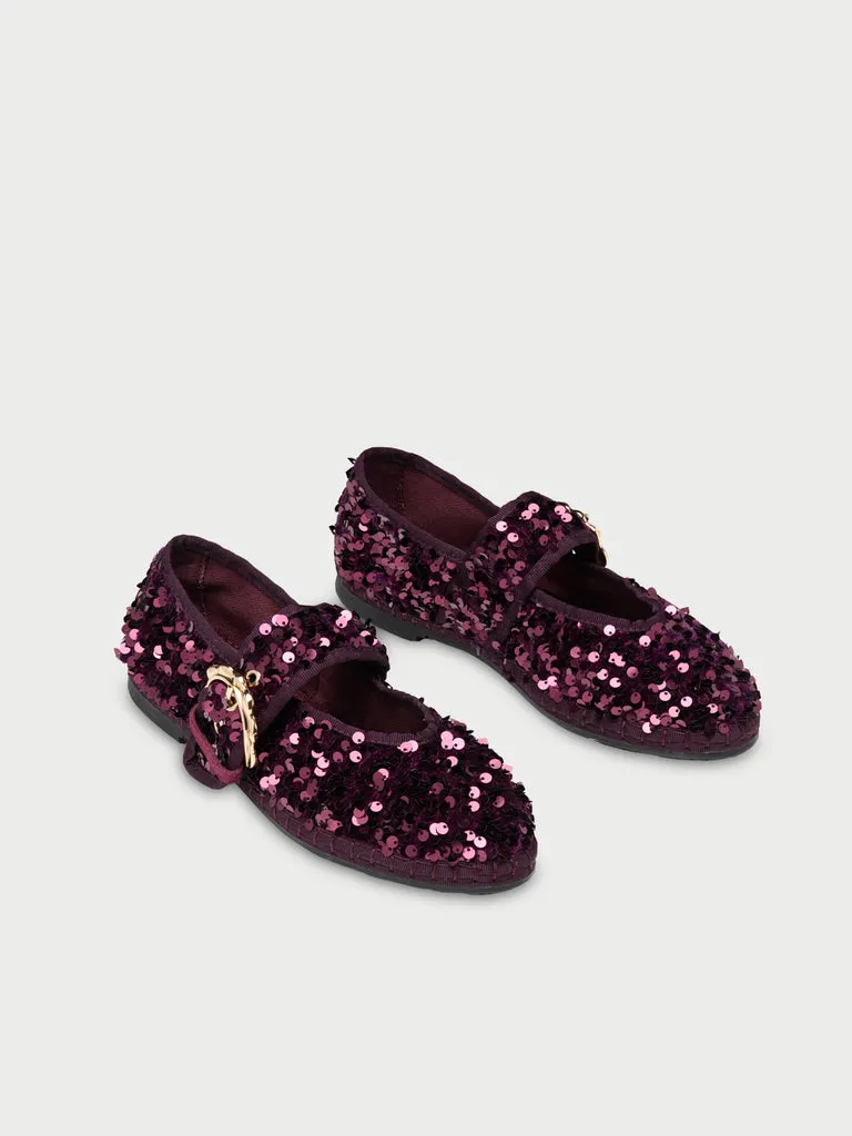 Flagelus Sophie Glinda Purple pantofi mov paiete