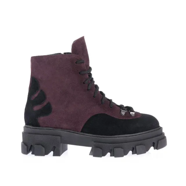 Ana Urbana Shoes Jimena ghete mov-bordeaux bicolore