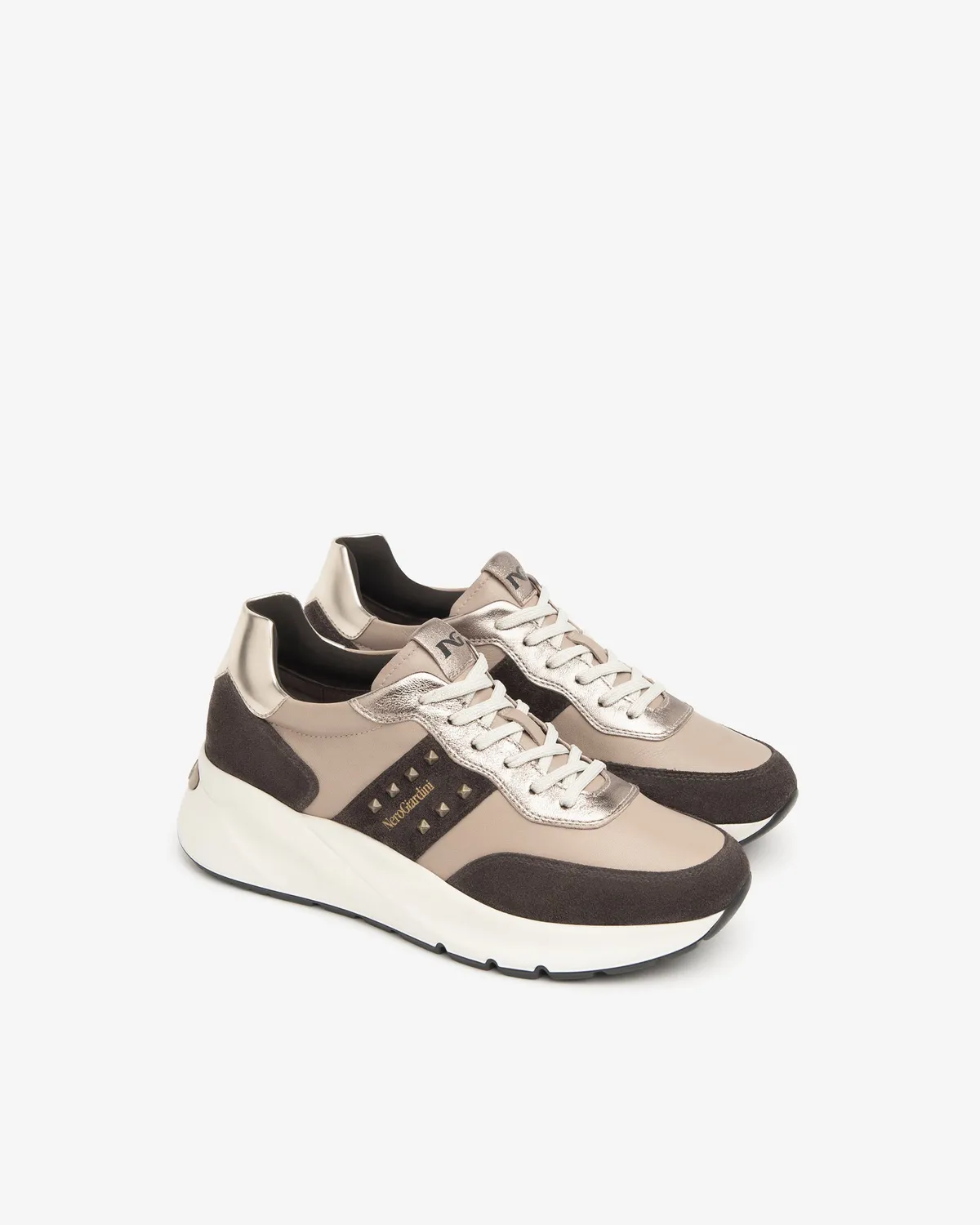 NeroGiardini sneakers dama piele intoarsa branț DryGo