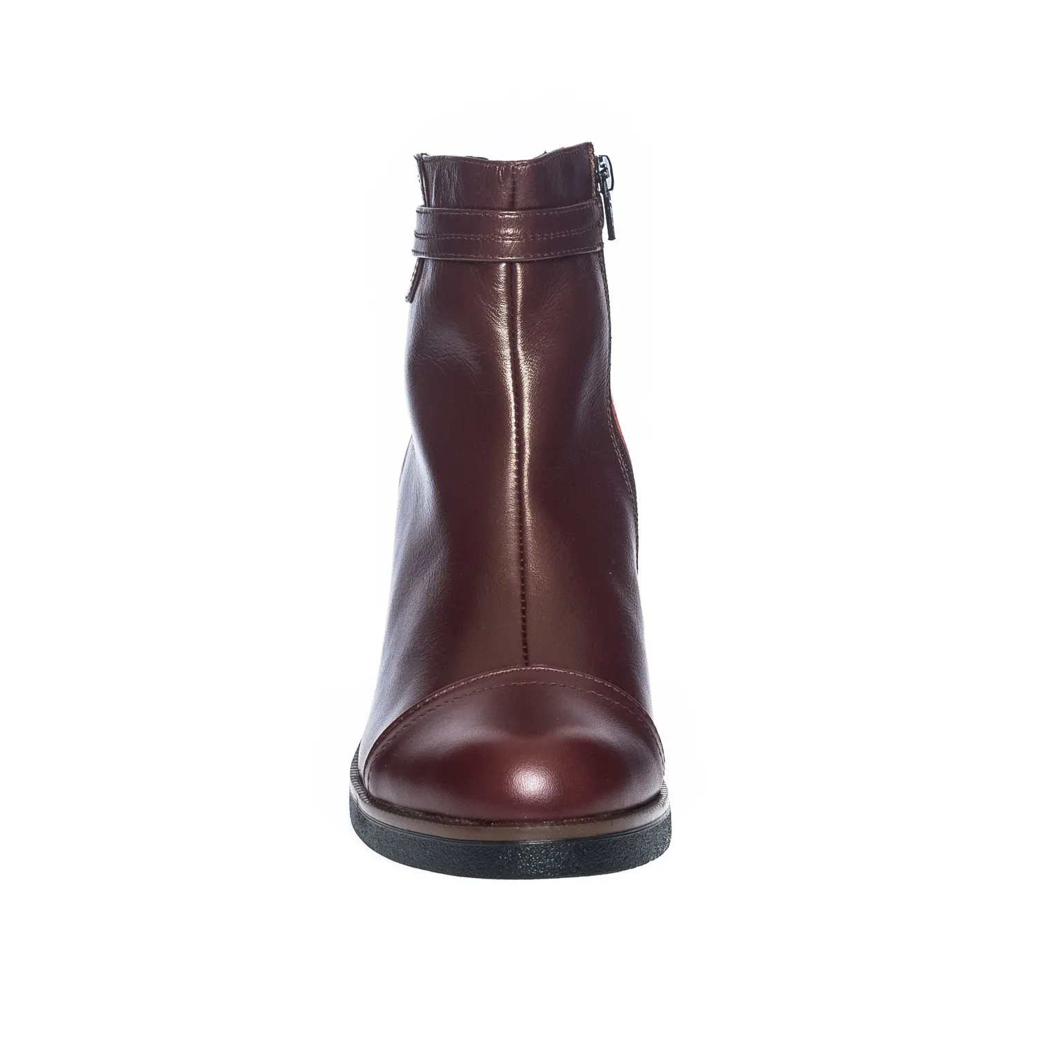 Catinca Shoes 80 B ghete damă piele naturală bordo