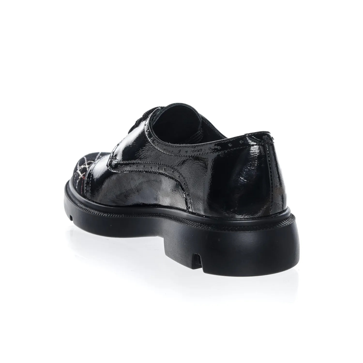 Catinca Shoes G11 NLFC pantofi dama lac negru firicel