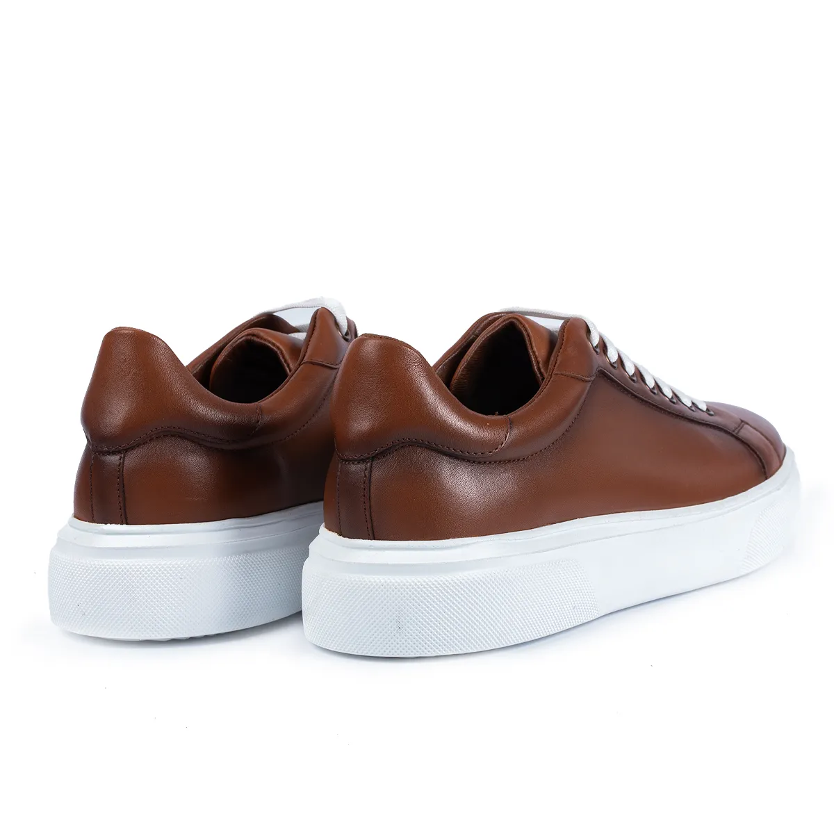 Lucas Shoes 510 sneakers barbati maro piele naturala