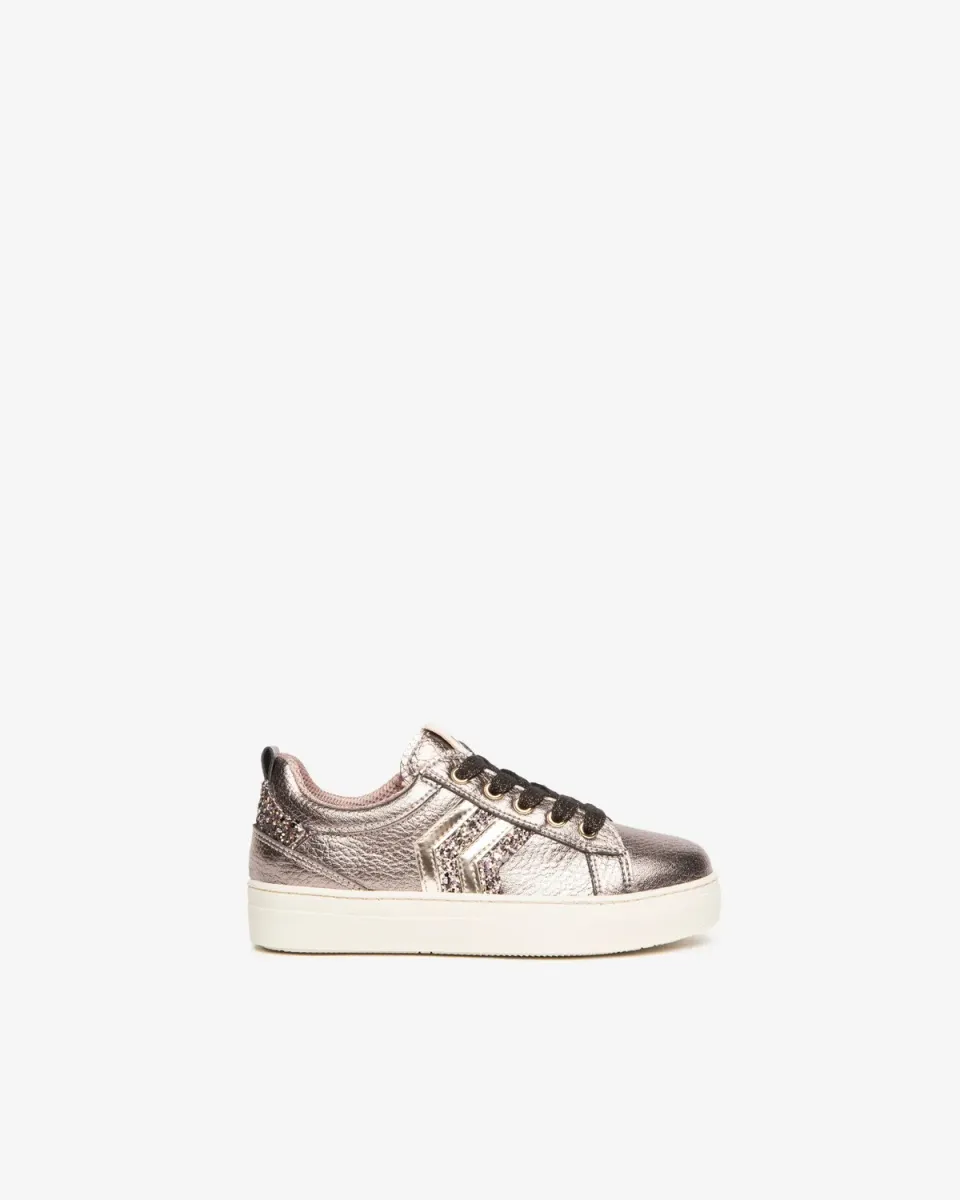 NeroGiardini sneakers fete glitter fermoar talpa usoara