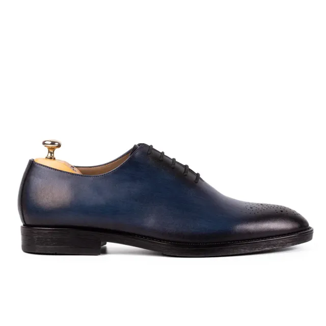 Lucas Shoes Elegant 900 pantofi albastru piele naturala