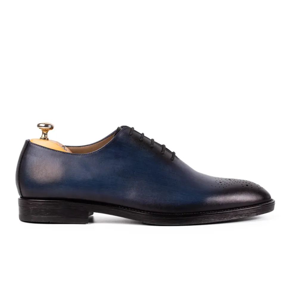 Lucas Shoes Elegant 900 pantofi albastru piele naturala