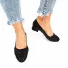 Catinca Shoes T10 N pantofi dama piele negru perforat