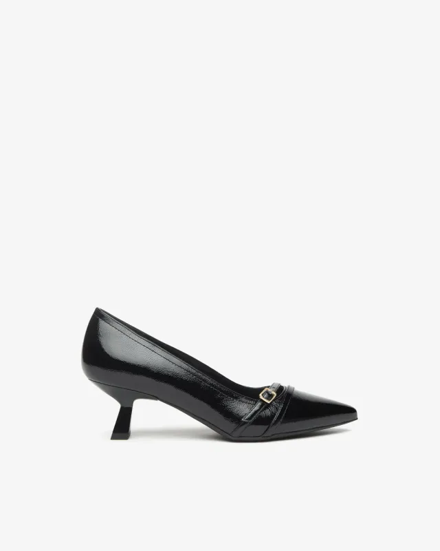 NeroGiardini pantofi dama lac cu toc Premium