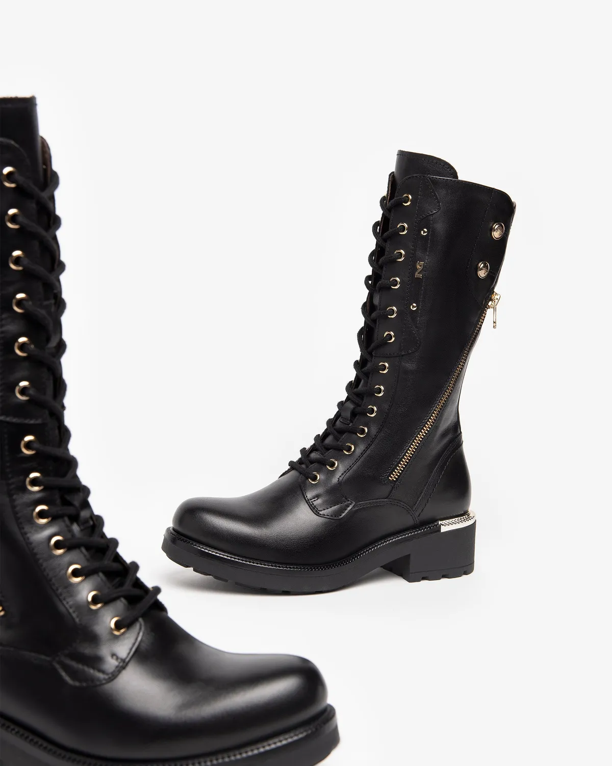 Cizme piele damă NeroGiardini 35-41 stil combat