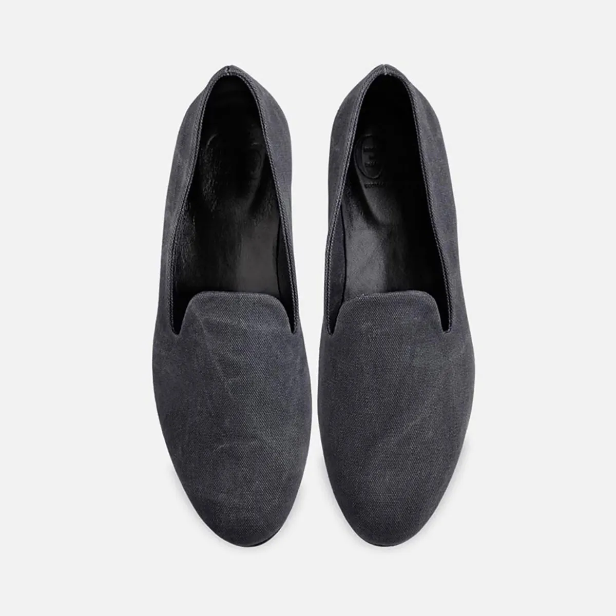 Cecilia Bringheli Positano pantofi canvas negru