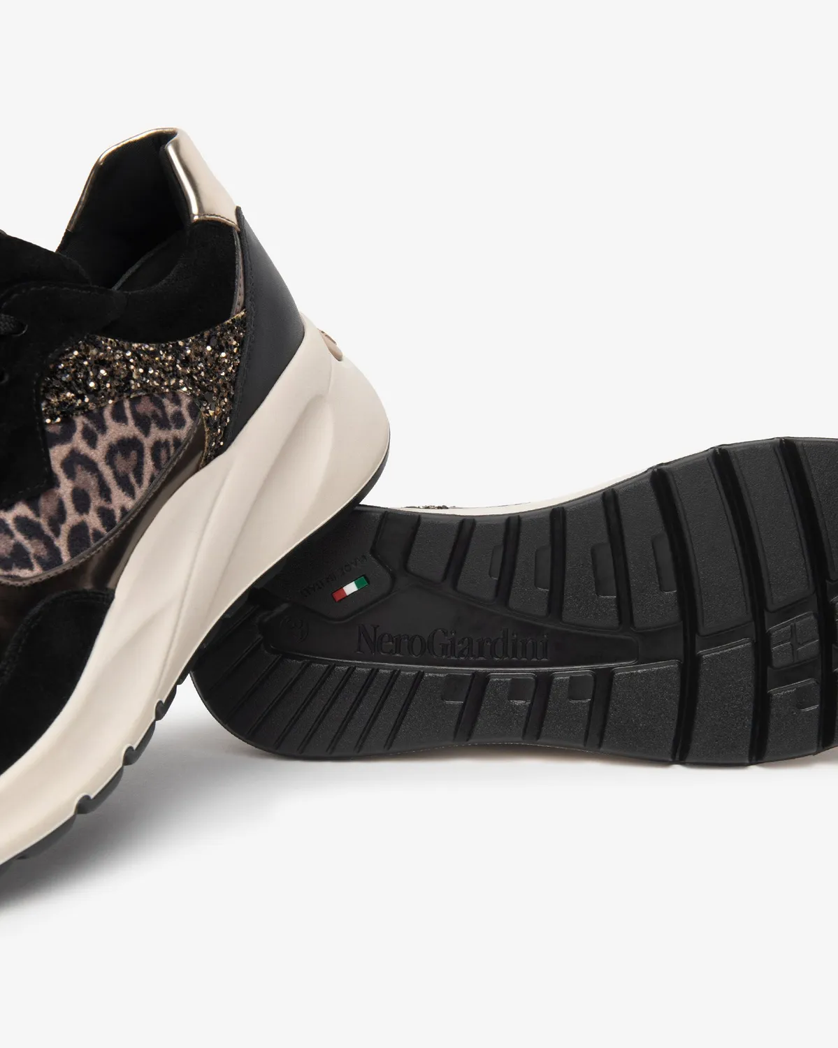 NeroGiardini sneakers dama piele tehnic Memory confort