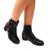 Catinca Shoes GX51 NBO ghete dama piele negru bordo