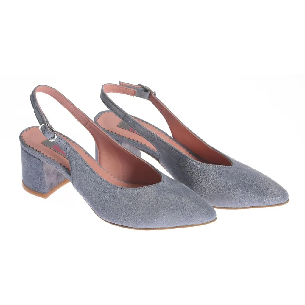 Ana Urbana New Orleans pantofi slingback albastri