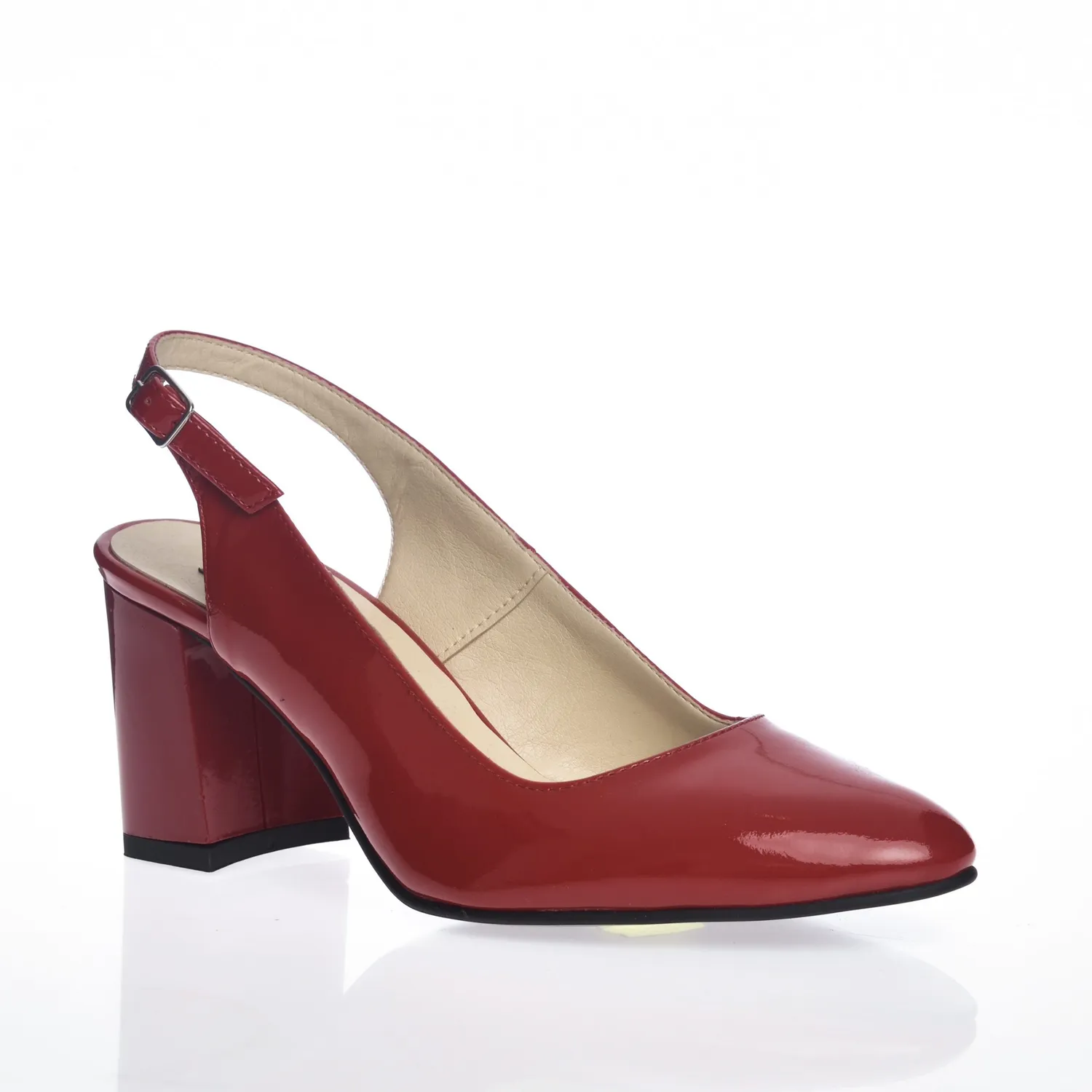 Catinca Shoes V7 RL sandale damă roșu lac elegante